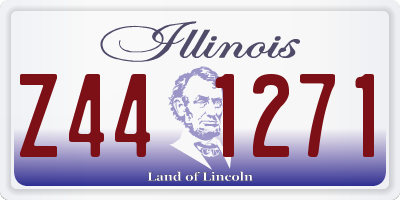 IL license plate Z441271