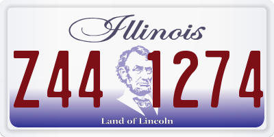 IL license plate Z441274