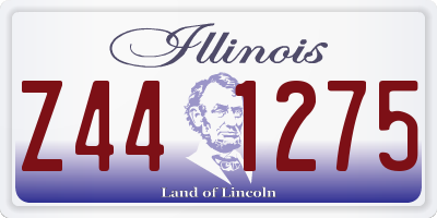 IL license plate Z441275