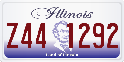 IL license plate Z441292