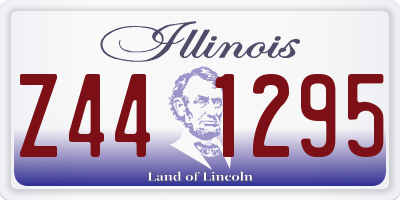 IL license plate Z441295