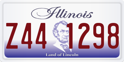 IL license plate Z441298