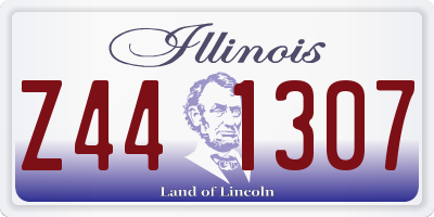 IL license plate Z441307