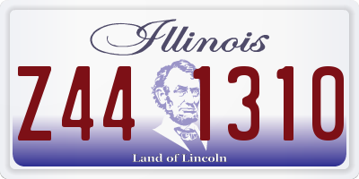 IL license plate Z441310