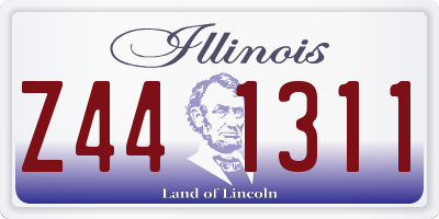 IL license plate Z441311