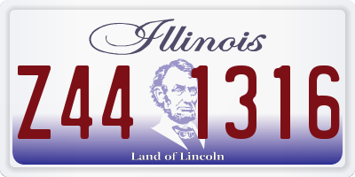 IL license plate Z441316