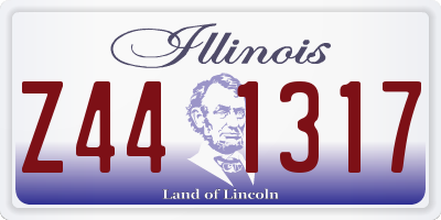IL license plate Z441317