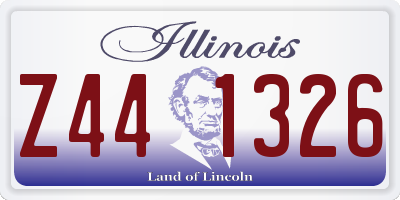 IL license plate Z441326