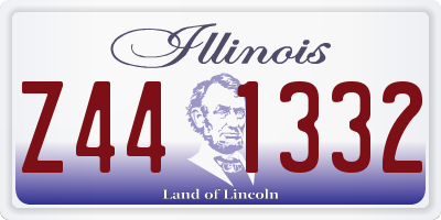 IL license plate Z441332
