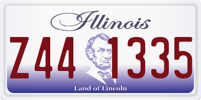 IL license plate Z441335