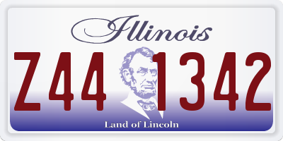 IL license plate Z441342