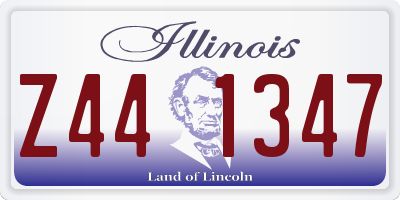 IL license plate Z441347