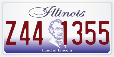IL license plate Z441355