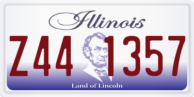IL license plate Z441357