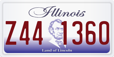IL license plate Z441360