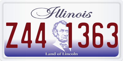IL license plate Z441363