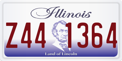 IL license plate Z441364