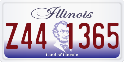 IL license plate Z441365