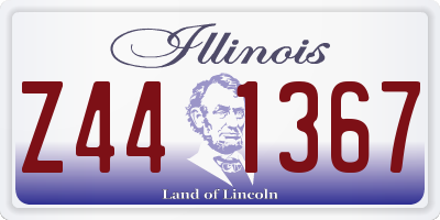 IL license plate Z441367