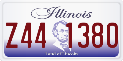 IL license plate Z441380