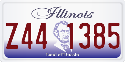 IL license plate Z441385