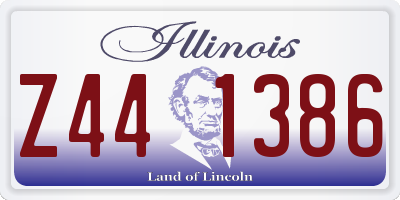 IL license plate Z441386
