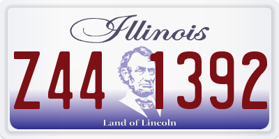 IL license plate Z441392