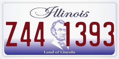 IL license plate Z441393