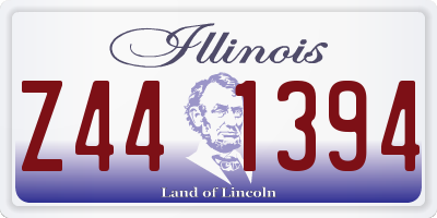 IL license plate Z441394