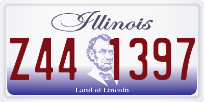IL license plate Z441397
