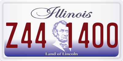 IL license plate Z441400