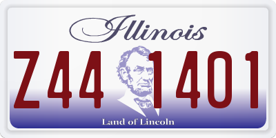 IL license plate Z441401