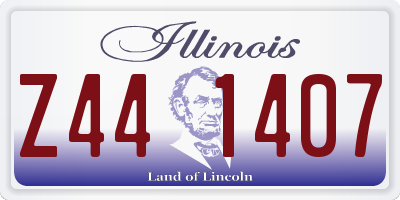 IL license plate Z441407