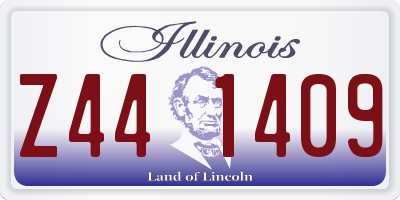 IL license plate Z441409