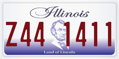 IL license plate Z441411
