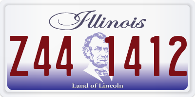 IL license plate Z441412