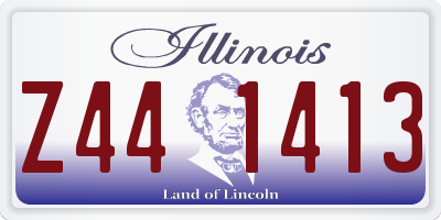 IL license plate Z441413