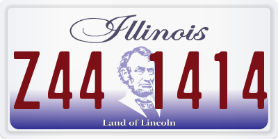 IL license plate Z441414