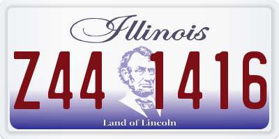 IL license plate Z441416