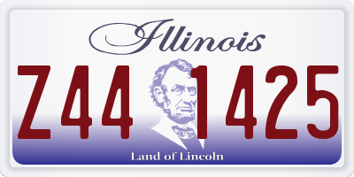 IL license plate Z441425