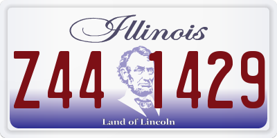 IL license plate Z441429