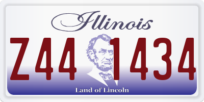 IL license plate Z441434