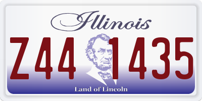 IL license plate Z441435