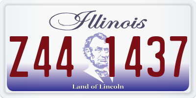 IL license plate Z441437