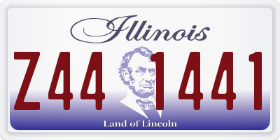 IL license plate Z441441
