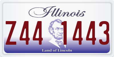 IL license plate Z441443