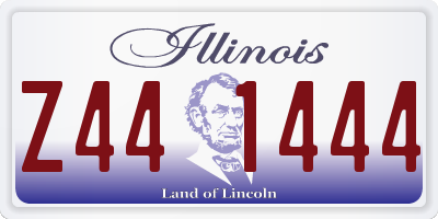 IL license plate Z441444