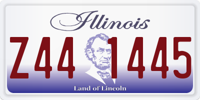 IL license plate Z441445