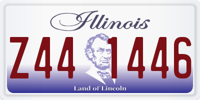 IL license plate Z441446