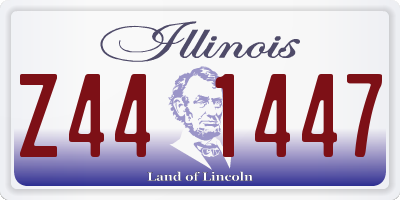 IL license plate Z441447